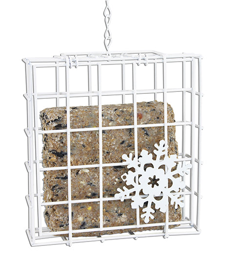 Snowflake Suet Cage - Red & White Assorted (10366)