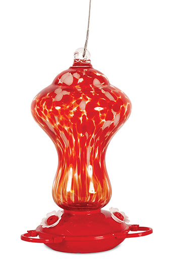Art Glass Color Explosion Hummingbird Feeder (88184)