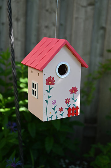 Garden Shed Bird House - Pink (11020)