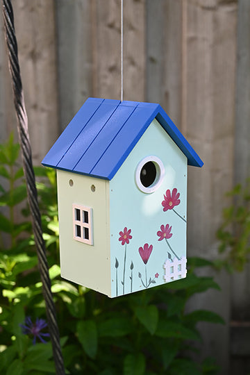 Garden Shed Bird House - Blue (11021)