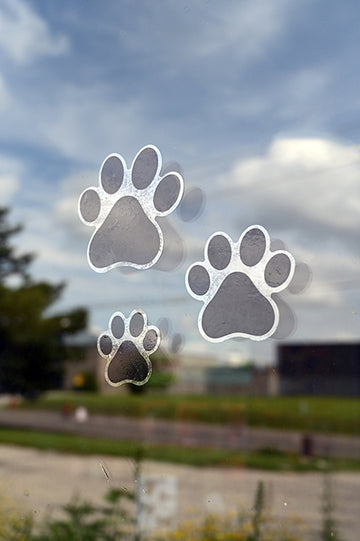 Window Silhouettes - Paw Prints (11786)