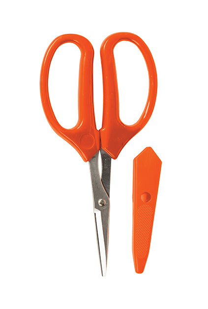 Orange scissor handles and case.
