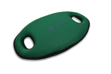 Green oval shaped pad.