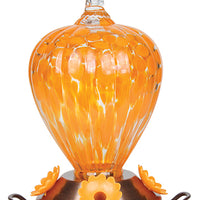 Art Glass Oriole Feeder - Copper Plated Base (88044)