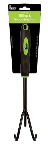 Black and green handle, black cultivator.