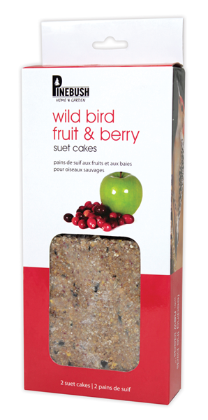 Suet cakes in packaging.